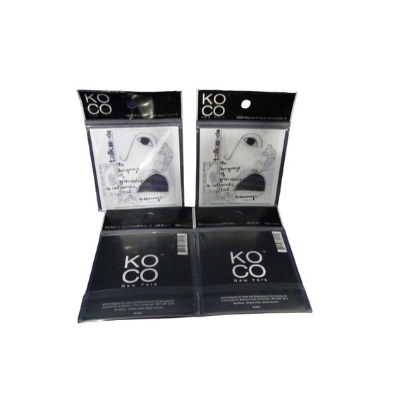 Koco New York Talk Mode Magnets Set Of 4 The Language Of Friendship New - Picture 3 of 6